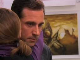 Pam hugs Michael Office