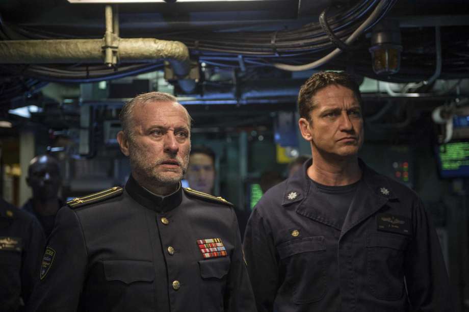 Hunter Killer (***) is obvious and likable