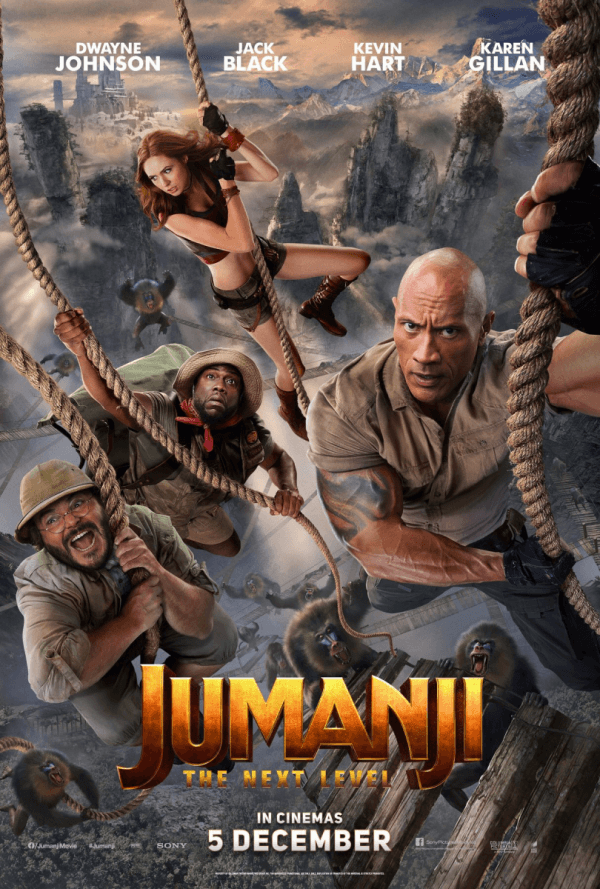 Jumanji: The Next Level (***1/2) keeps getting&nbsp;better